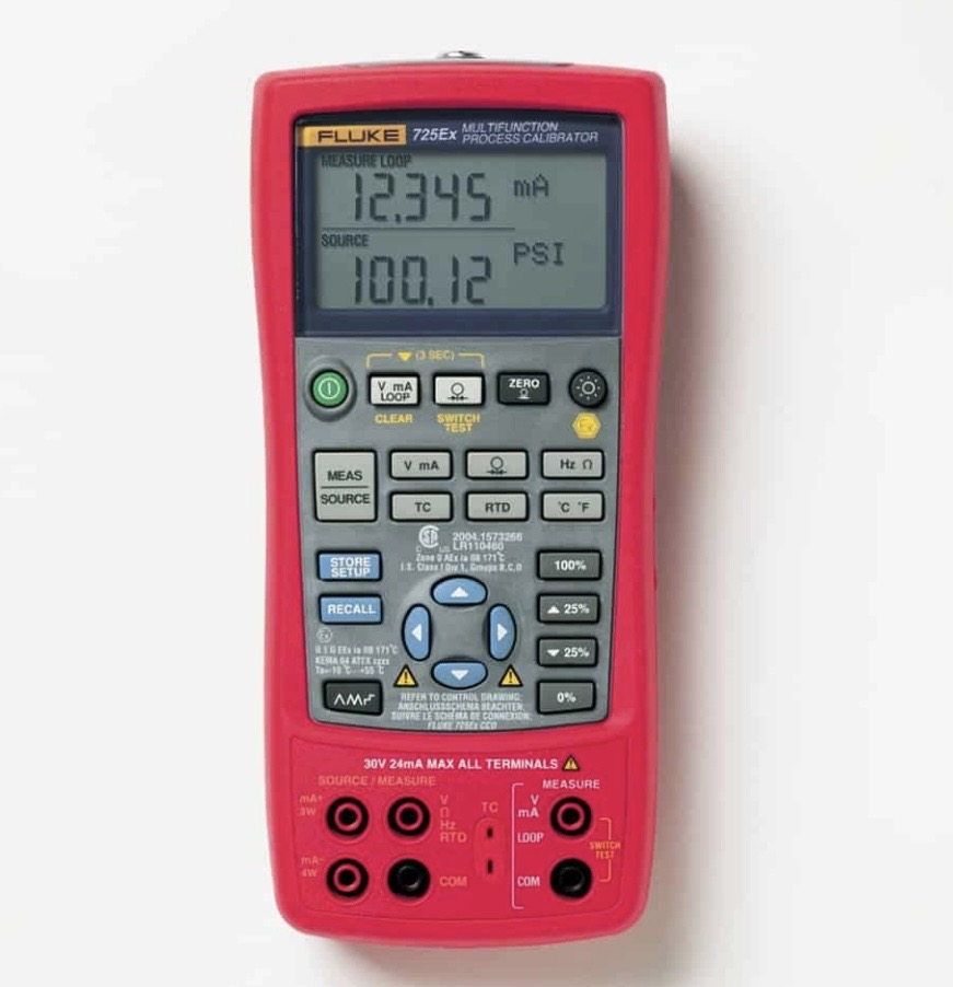 Calibrador de processo intrinsecamente seguro Fluke Série 725Ex